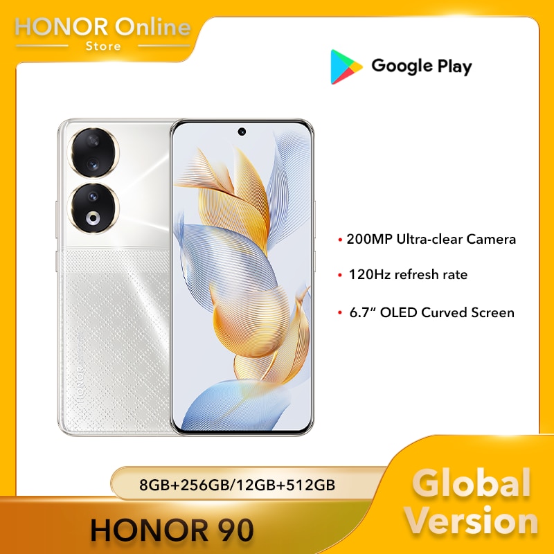 Honor 90 - 512GB de capacidad - 12GB de RAM - Plata