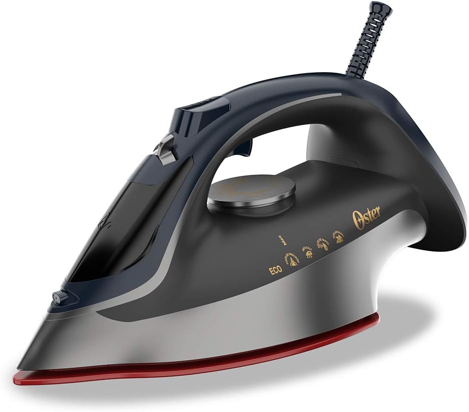 Oster® Plancha de vapor azul con tecnología aerocerámica