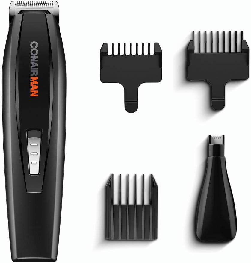 Conair Recortadora inalambrica todo en uno gmt175rdes mx Negro, 1 count, 0.27 kilograms, 1 unidad, 1