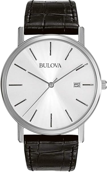 Bulova – Reloj clásico con correa de piel