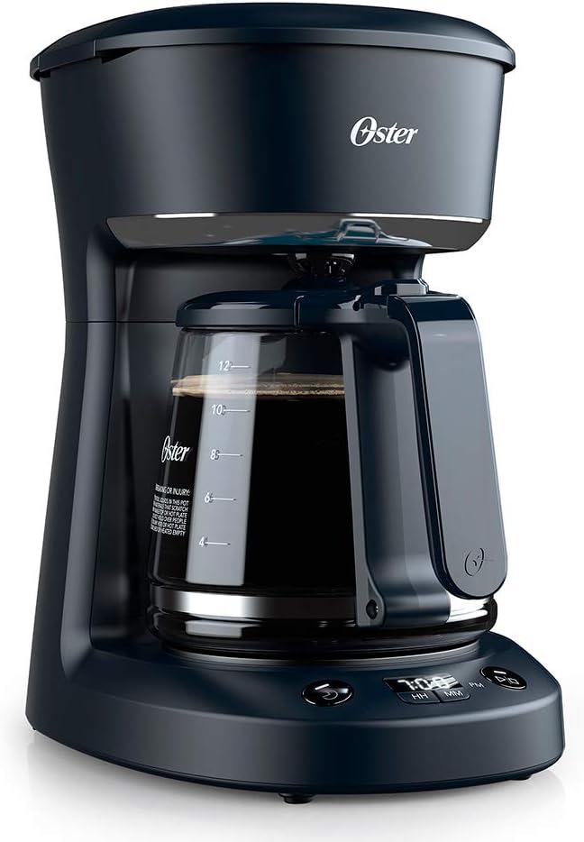 Oster – Cafetera de 12 Tazas Oster Negra