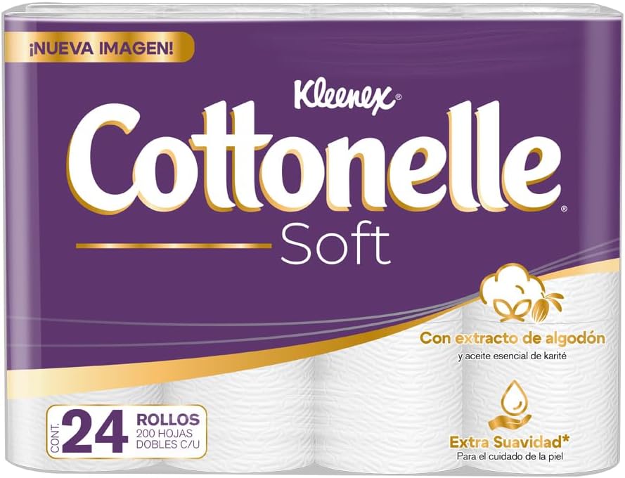 24 Rollos con 200 Hojas Dobles C/U