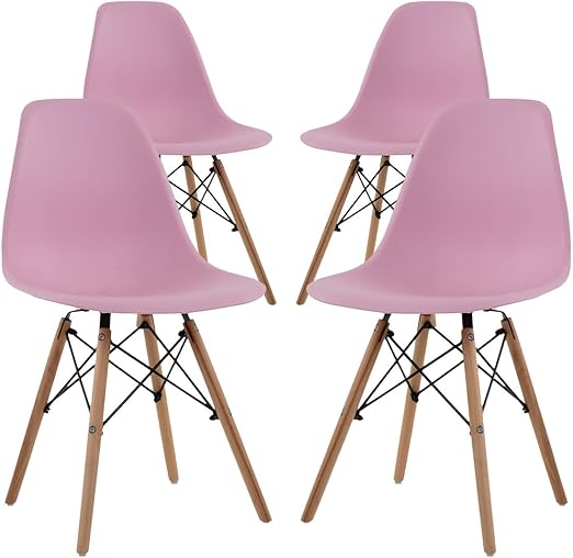 MIREL GAON. 4 Sillas Shell Modernas Minimalistas