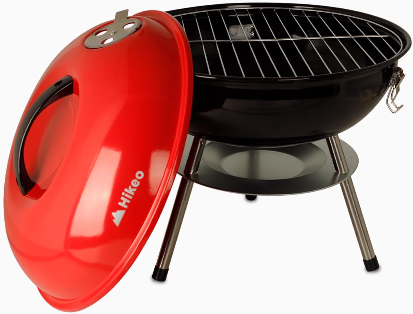 Asador de Carbón Portátil 36 cm de Diámetro con Tapa