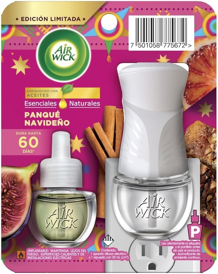 Air Wick Aromatizante Ambiente Panqué Navideño