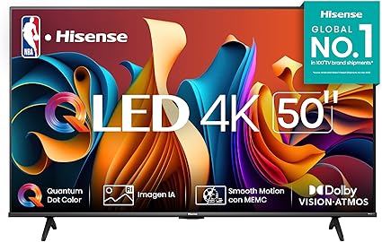 Hisense Pantalla QLED de 50″,  Google TV