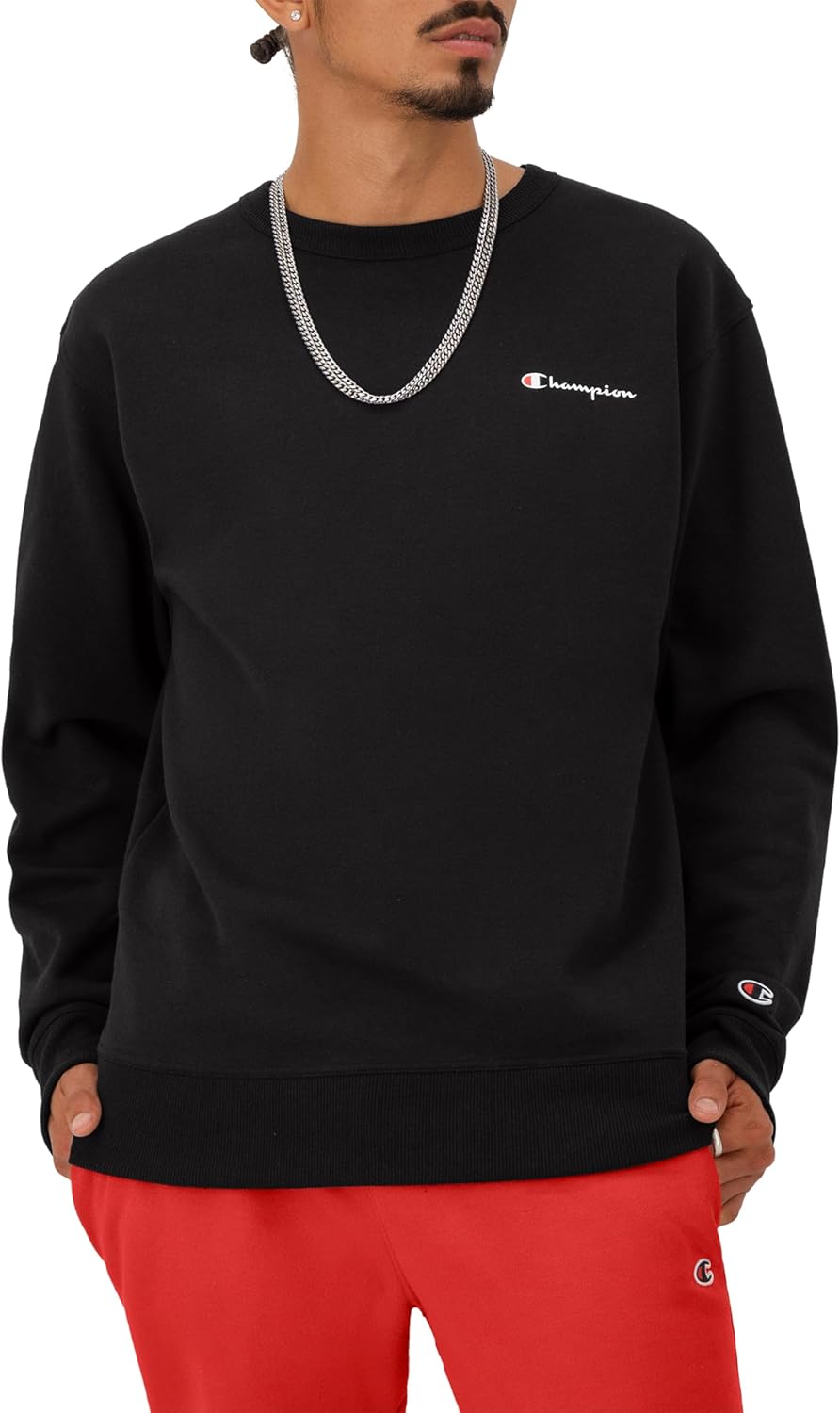Champion Men’s Graphic Powerblend Fleece Crew talla m