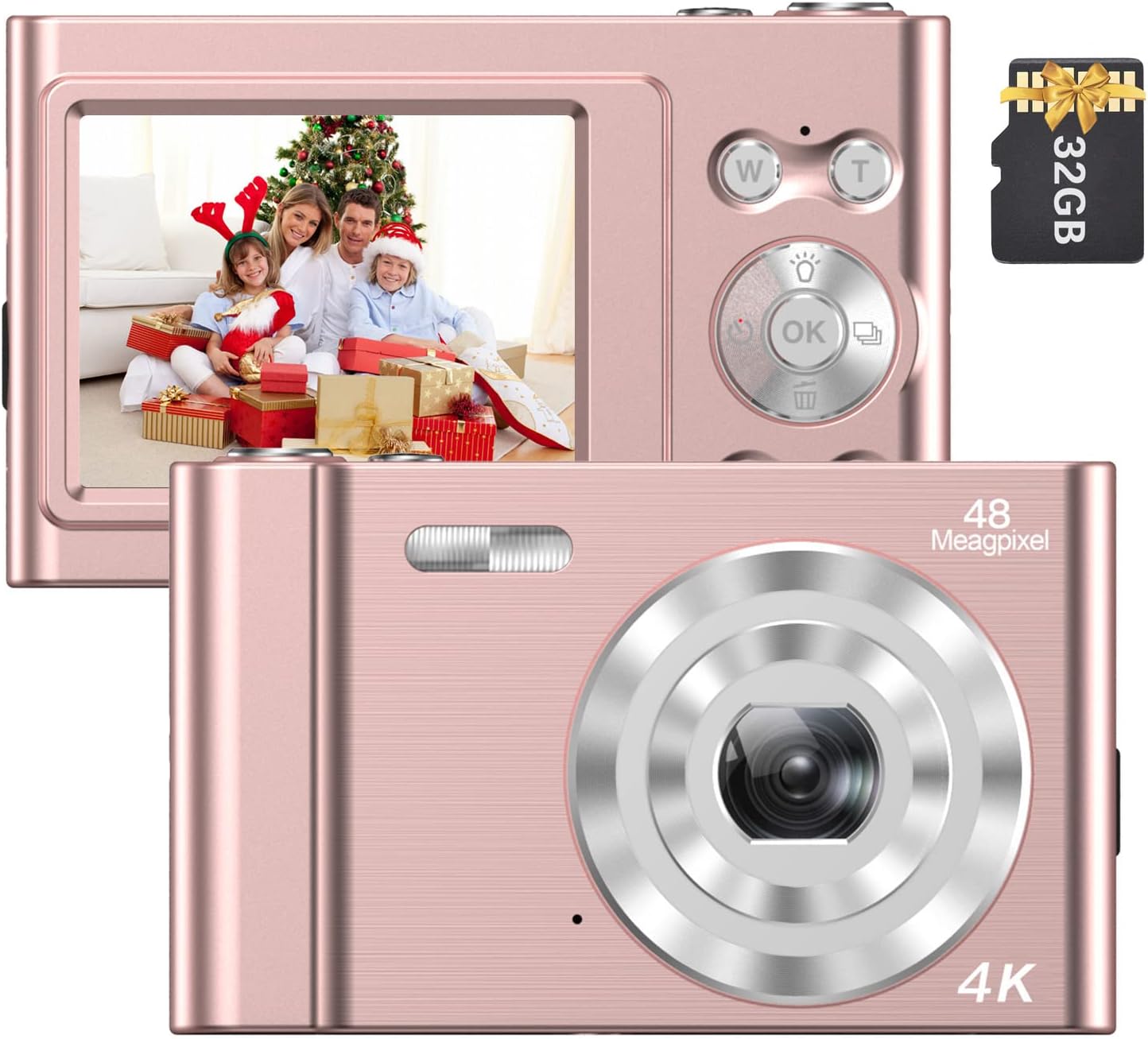 Cámara Digital 4K Videocámara 48MP Pantalla IPS