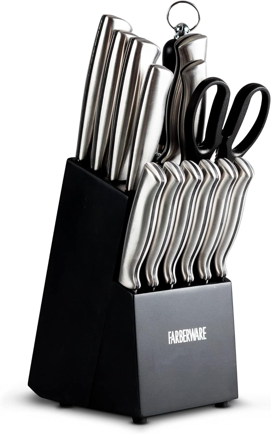 Bloque de Cuchillos y Auxiliares de 15 Piezas