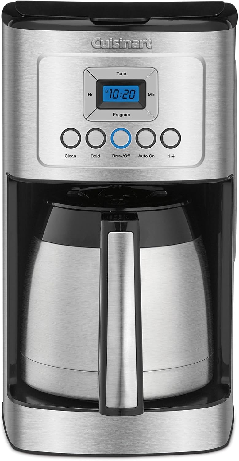 Cuisinart DCC-3400 – Cafetera térmica programable (12 tazas, acero inoxidable)