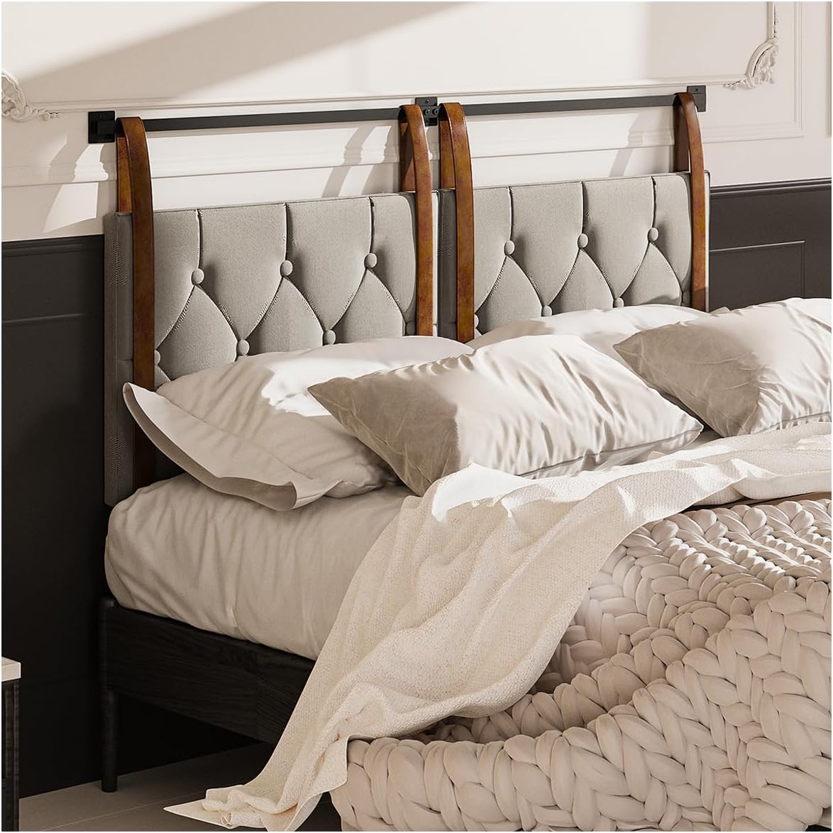 Simple Hogar Cabecera con Tapizado,