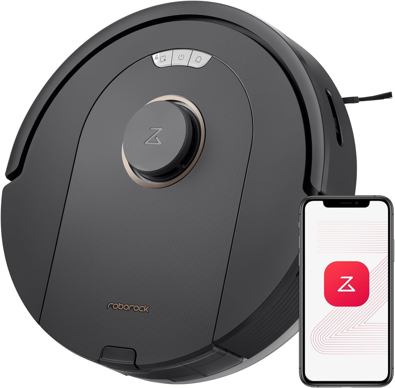 Pasa el mouse encima de la imagen para aplicar zoom        roborock Combinación de aspiradora Robot con mopa Q5 Pro
