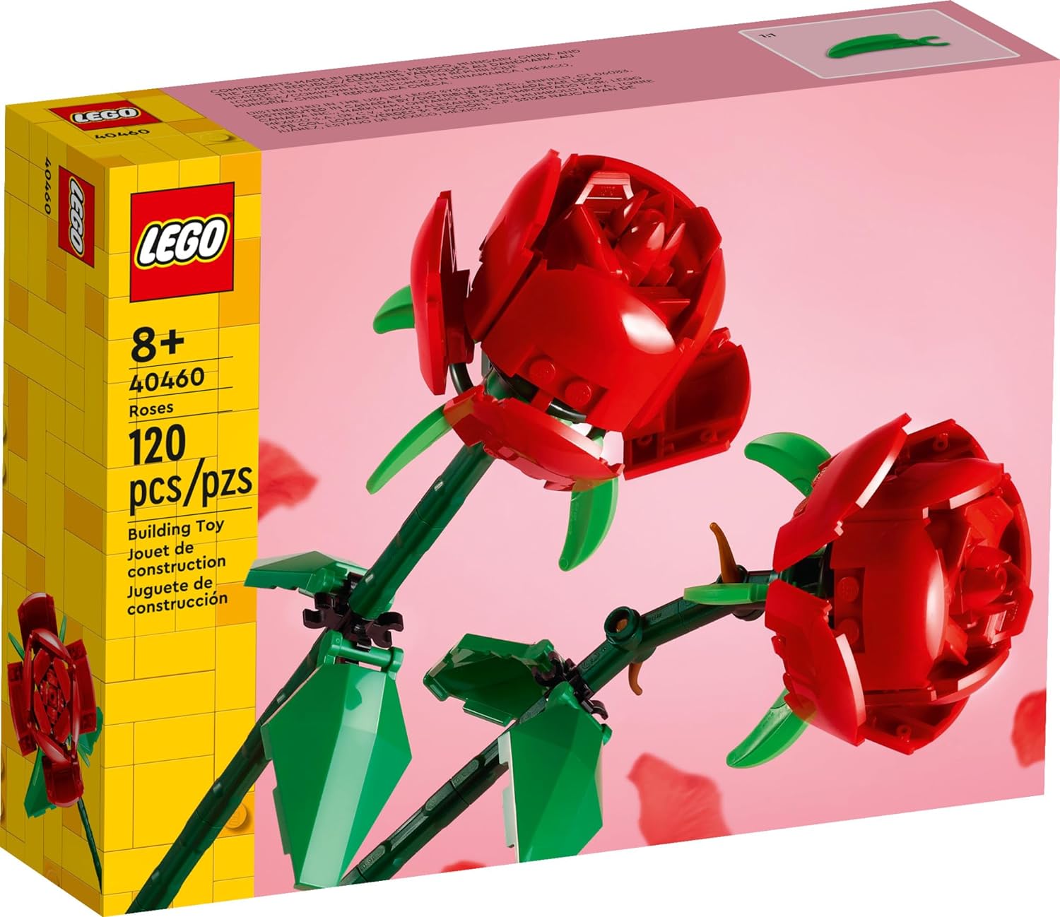 Lego Icons Rosas, Flores Artificiales Decorativas