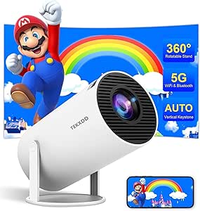 Proyector 4K 5G con WiFi 6 – Proyector Bluetooth aplica el cupon de $200