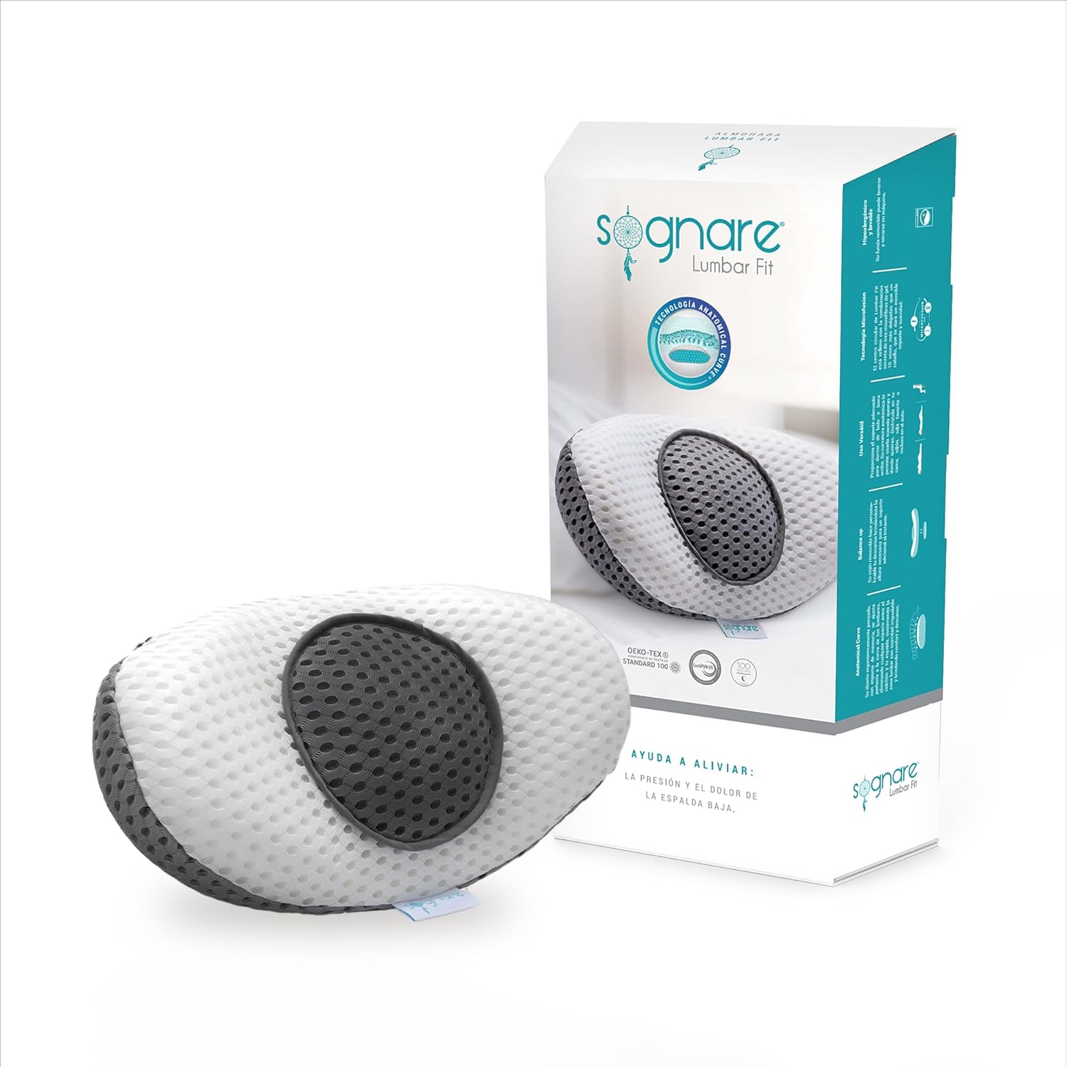 Sognare Almohada Lumbar Fit de Espuma de Memoria