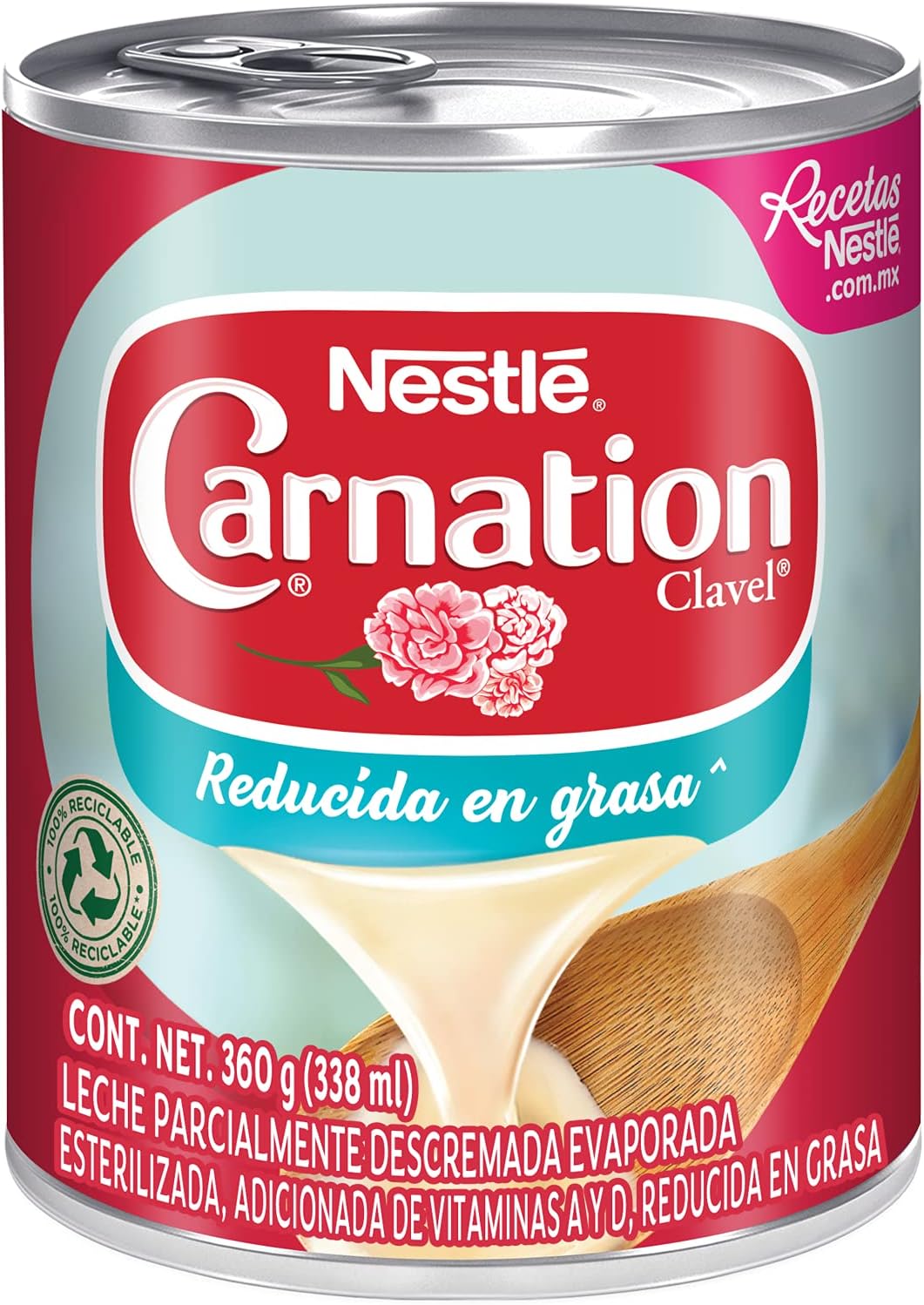 Nestle Carnation Leche Parcialmente Descremada Evaporada Light
