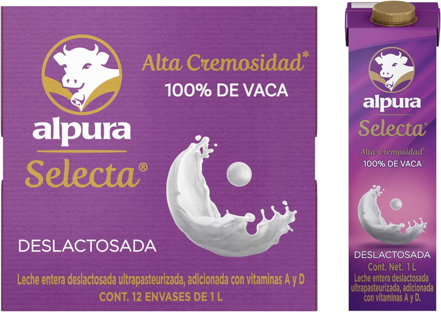 12 Piezas de 1 Litro cada una