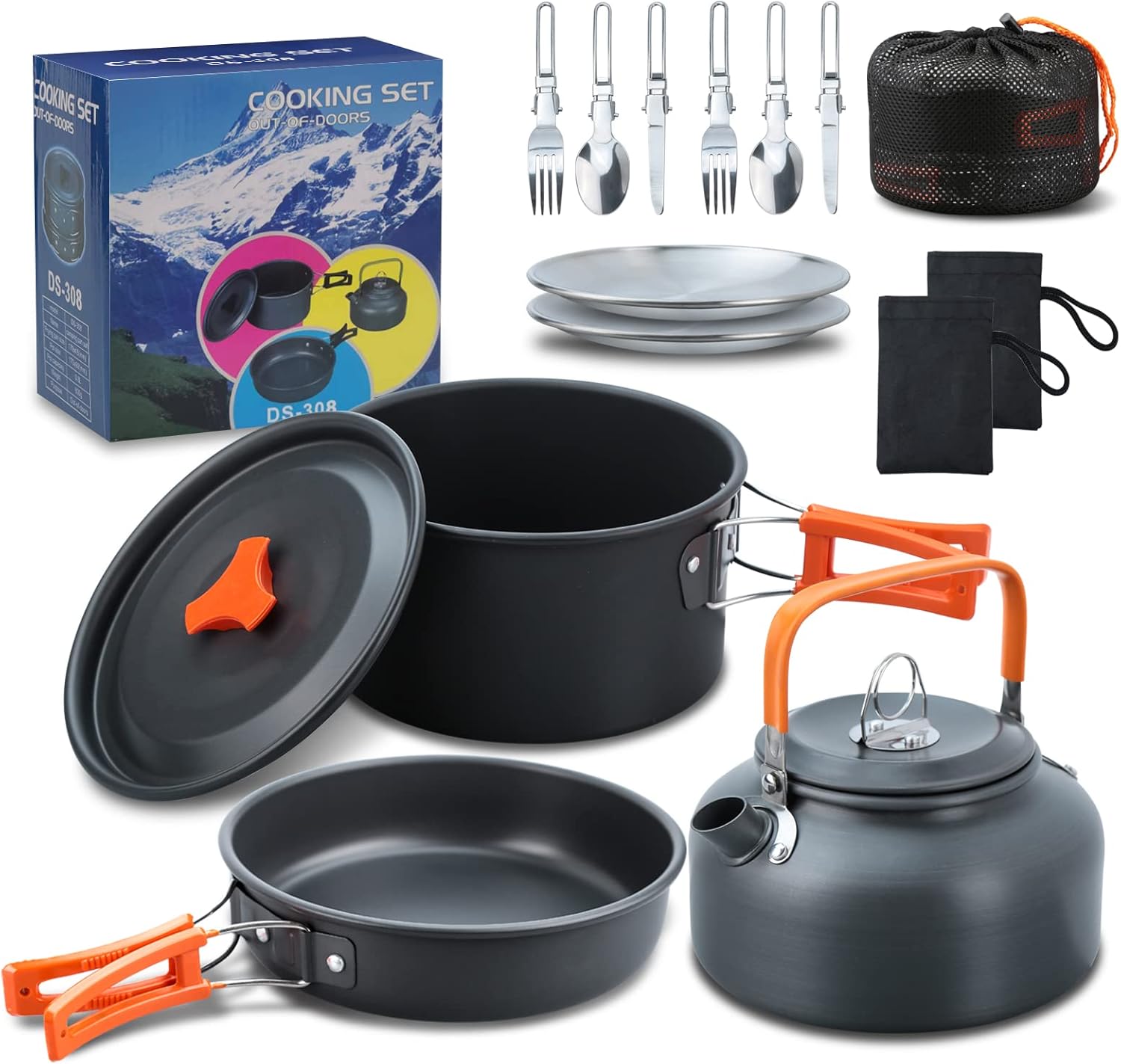 Xixian Juego de Cocina Camping, Bateria de Cocina Camping