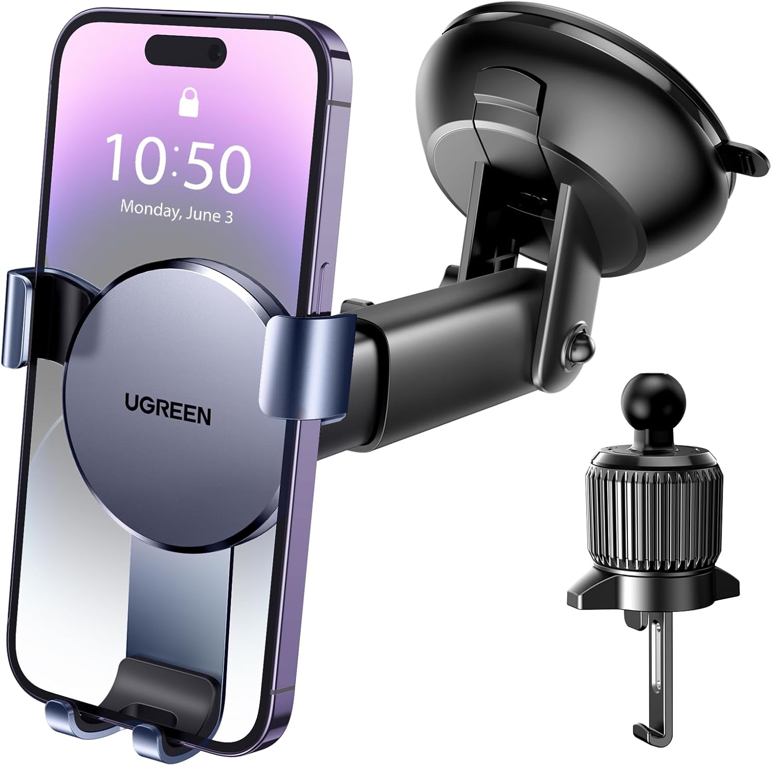 UGREEN Soporte Celular Auto 3 en 1