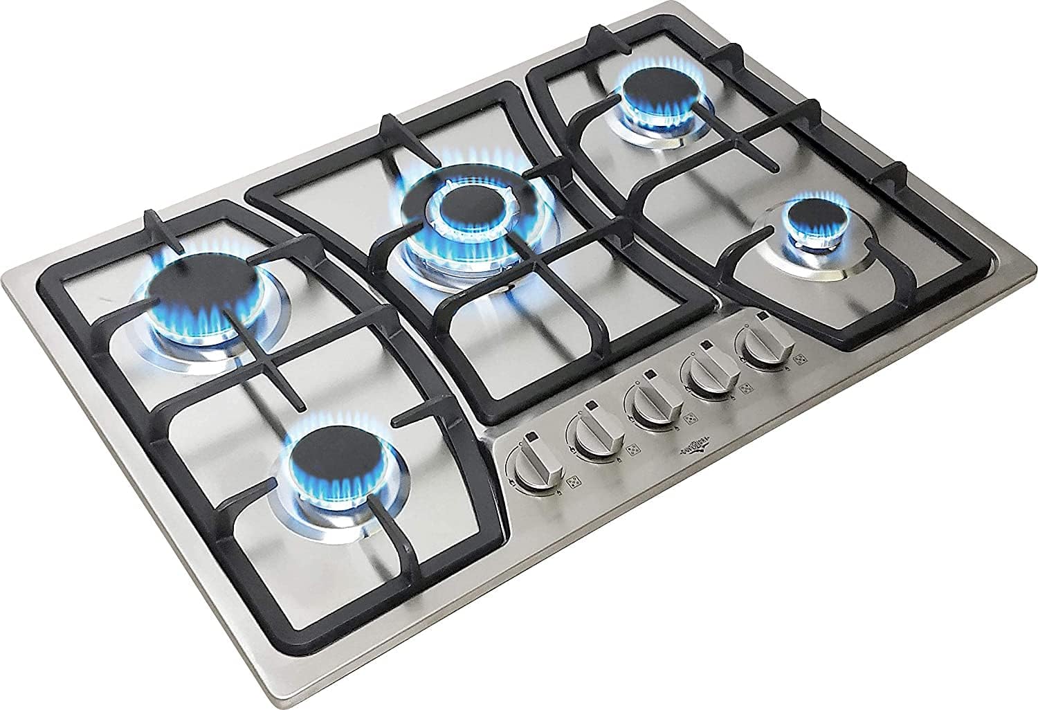 Parrilla de Gas Empotrable Acero Inoxidable 5 Quemadores