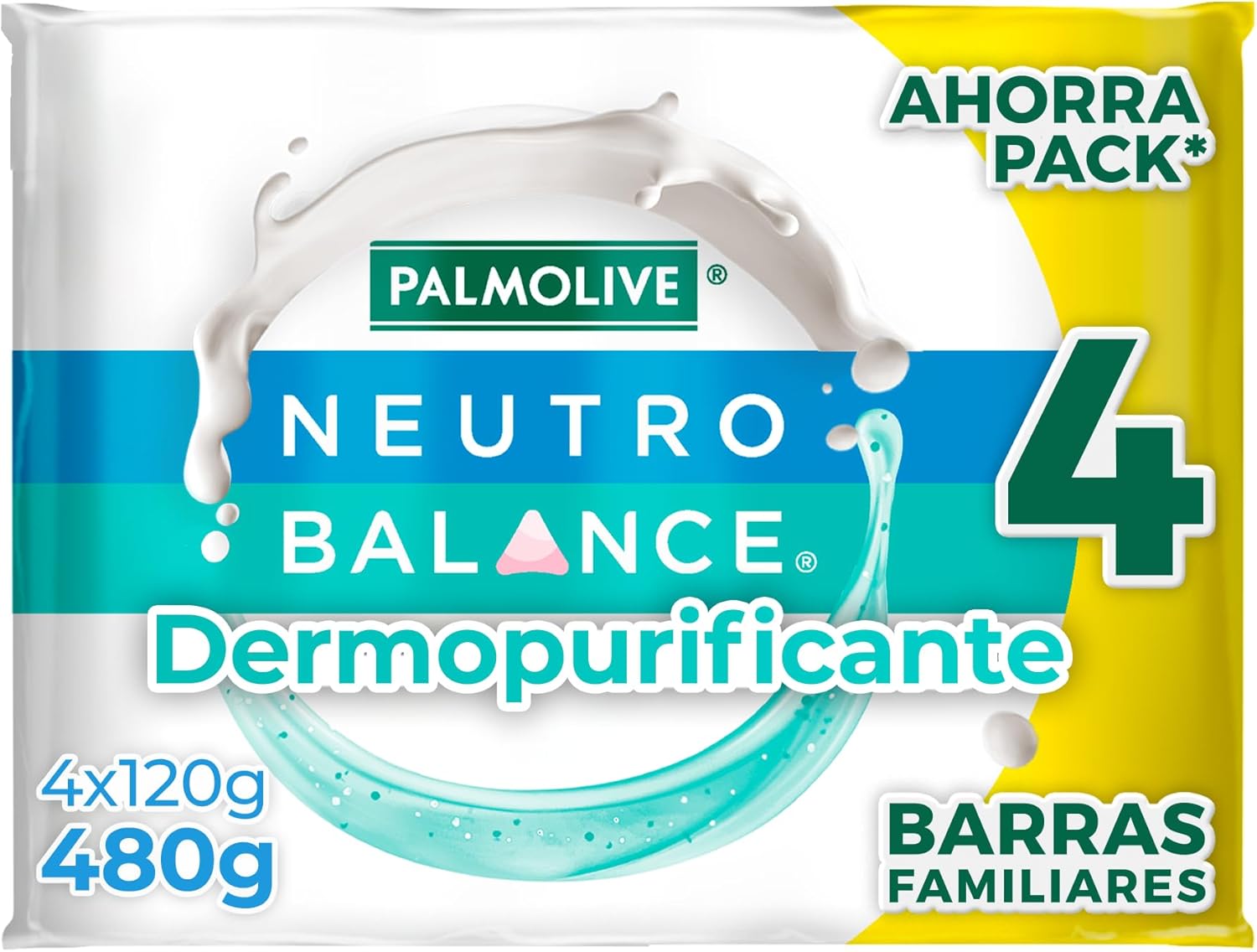 Jabón de Baño Neutro Balance Dermo Purificante 4 x 120 g.