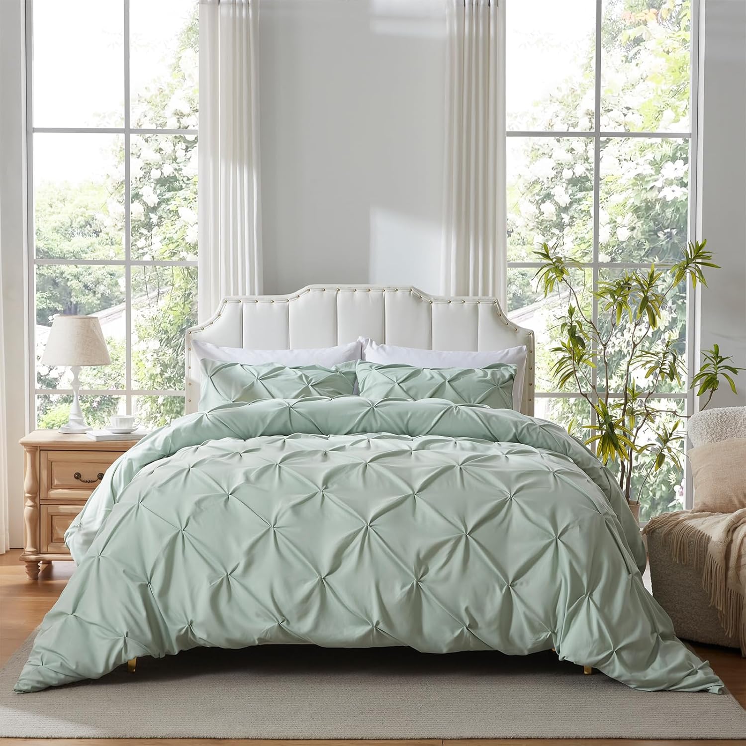 Juego de funda de edredón reversible con cierre de cierre