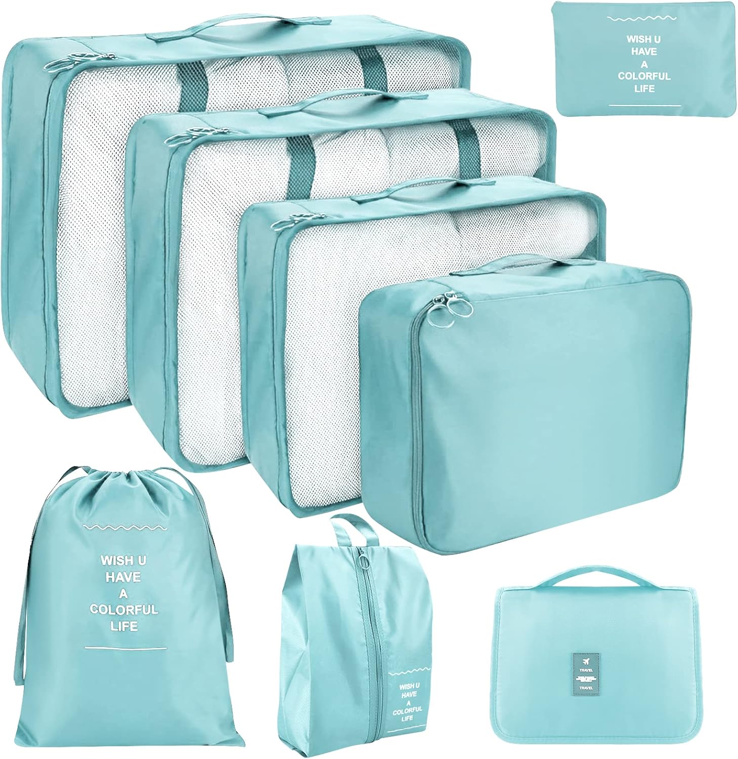 Organizadores de Viaje para Maletas, 8 piezas