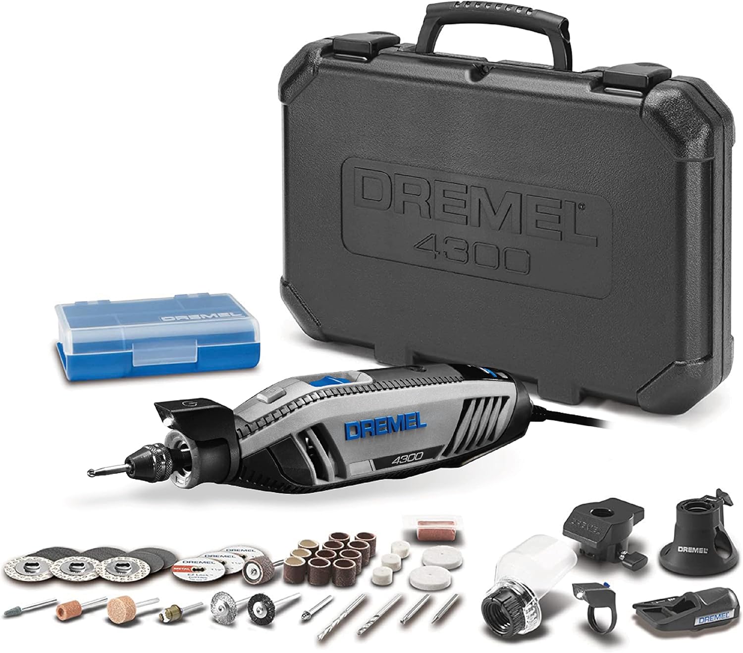 Dremel 4300 Mototool Con 5 Aditamentos y 40 Accesorios + Maletín