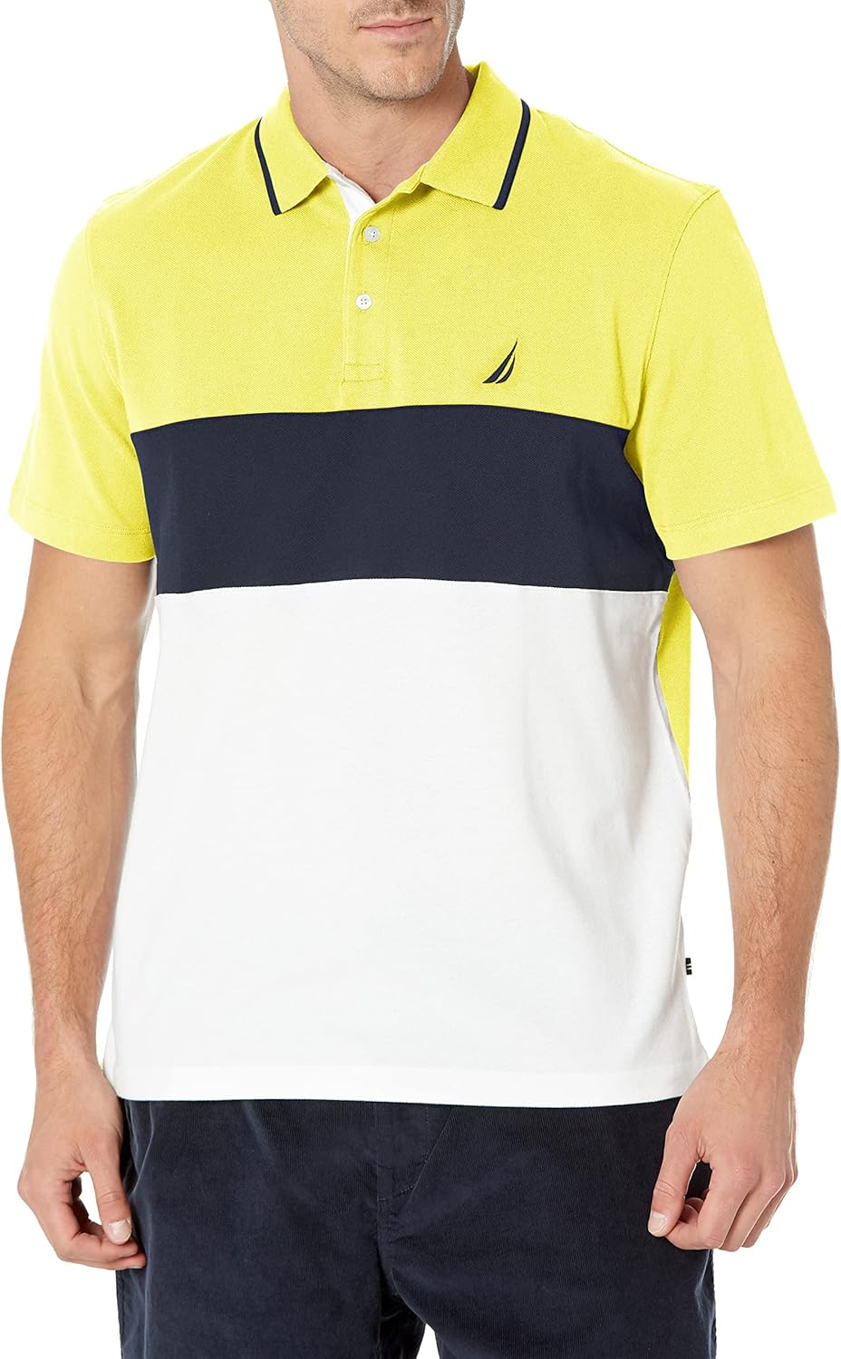 Nautica Polo de Manga Corta 100% algodón talla g