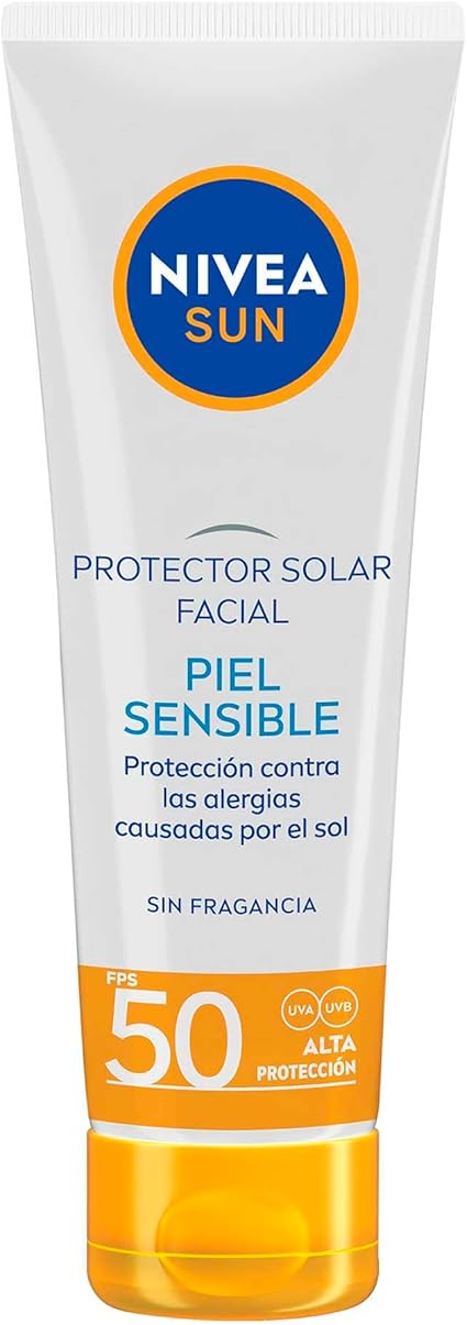 NIVEA SUN Protector Solar Facial para Piel Sensible