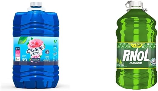 Ensueño Suavizante de Telas 5.1L + Pinol  limpiador multiusos 3.7 lt