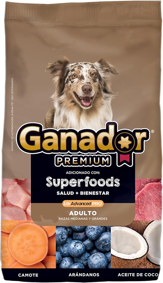 Ganador Premium Superfoods Adulto, 8 kgs