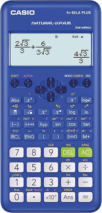 Casio Calculadora Científica, azul