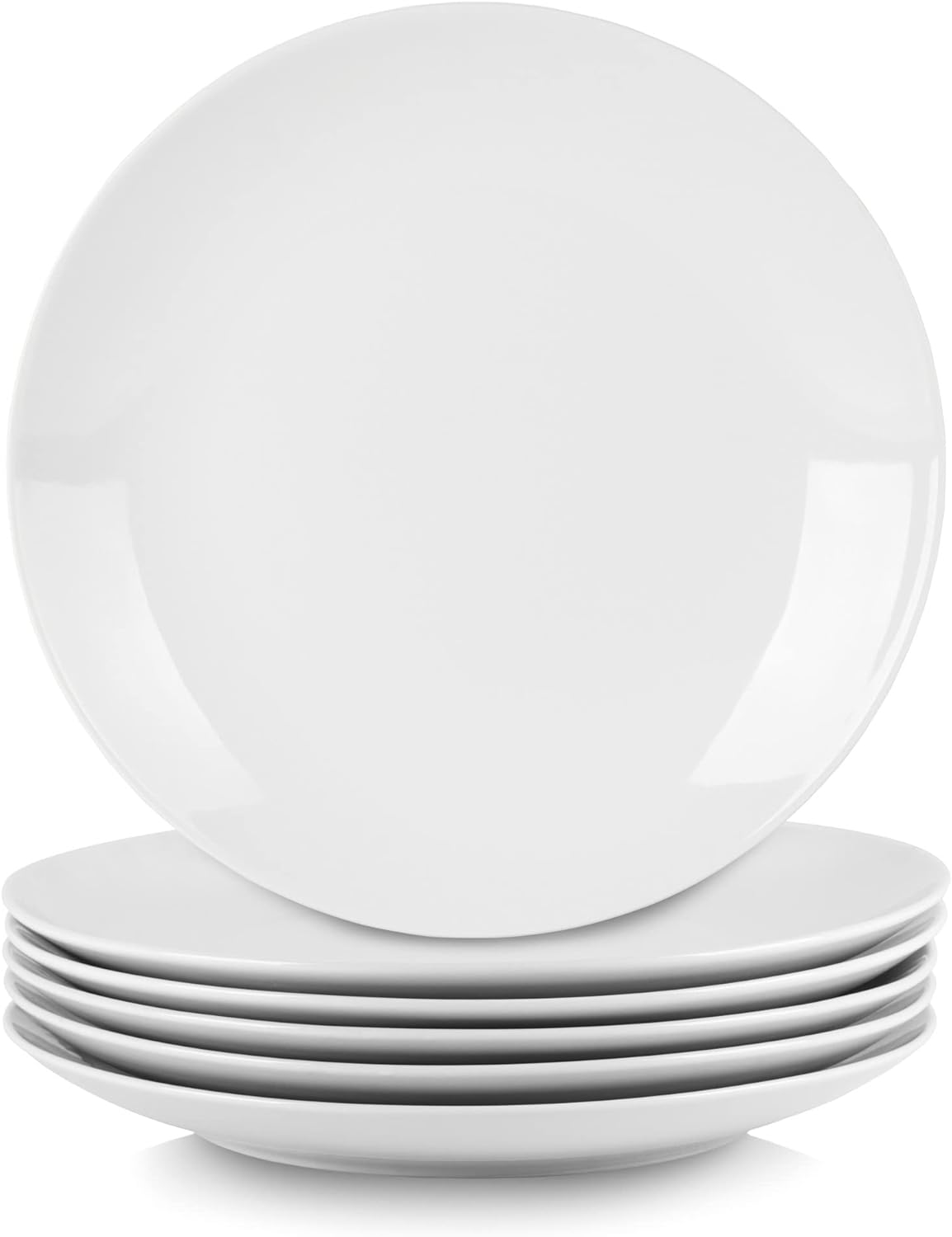 10 Platos de cena de Strawberry Street Simply White de 10.5 pulgadas