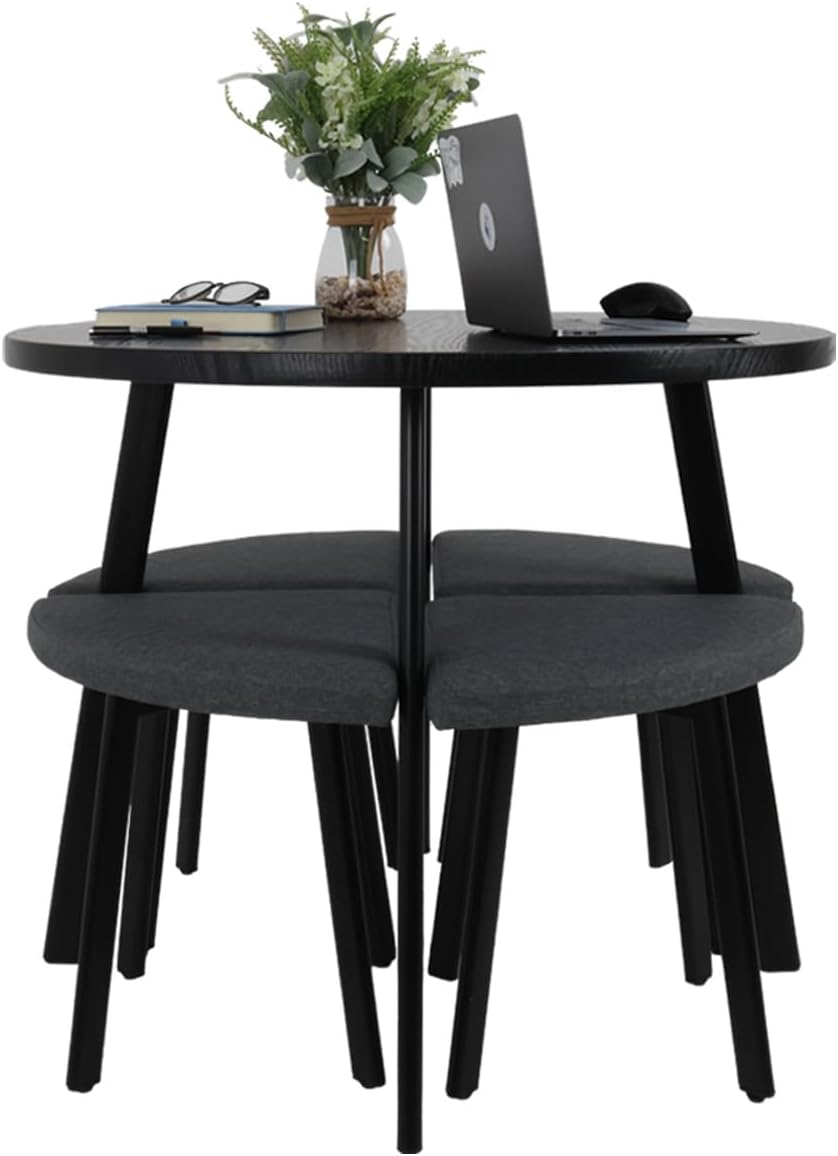 Mesa De Comedor Minimalista con 4 Bancos