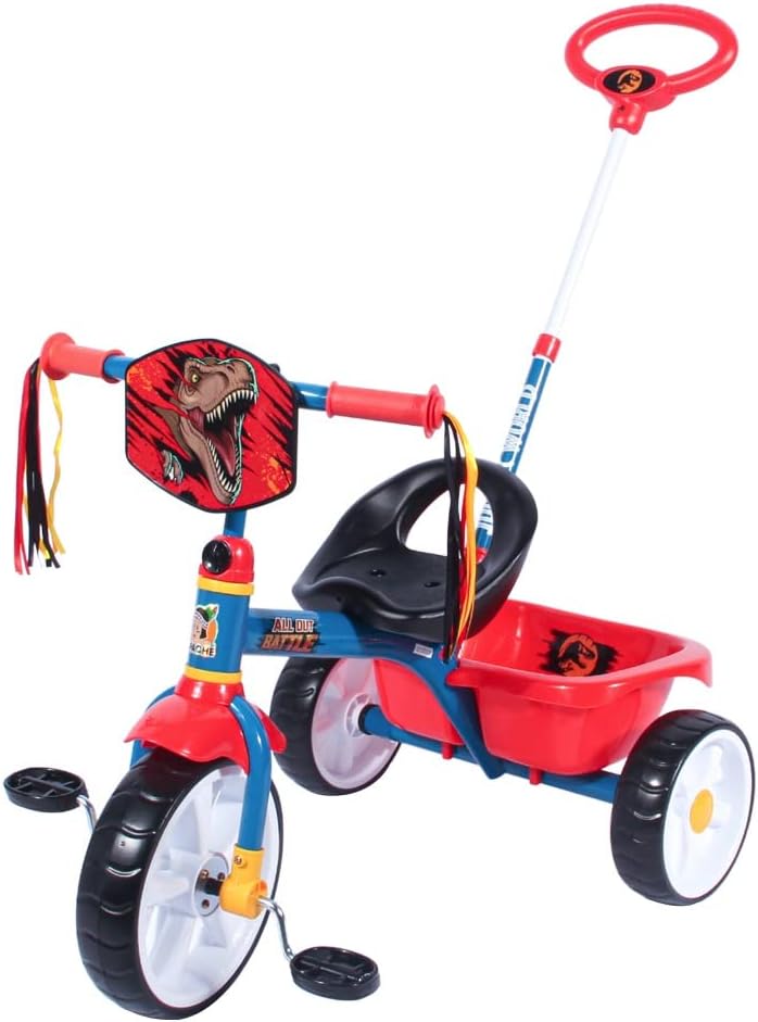 Triciclo Apache Jurassic Cajuela Grande Barra de Empuje