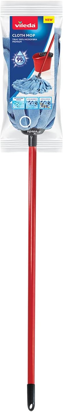 Vileda Cloth Mop, Trapeador de Microfibra Premium