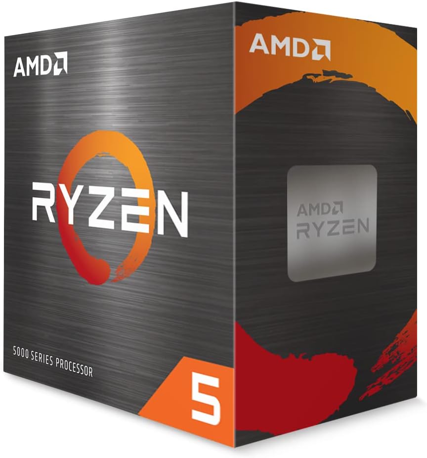 AMD Procesador Ryzen 5 5500-6 Núcleos – Socket-AM4-3.60GHz – 16MB L3 Cache (100-100000457BOX)