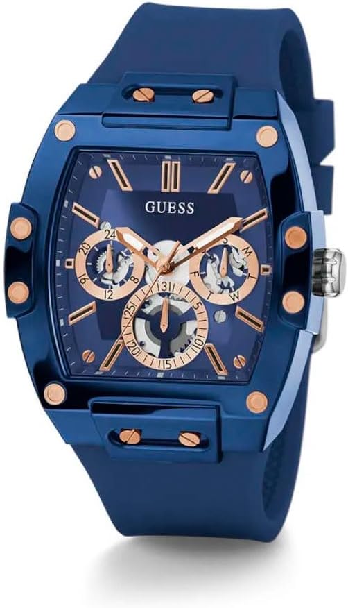 GUESS US – Reloj multifunción de silicona para hombre