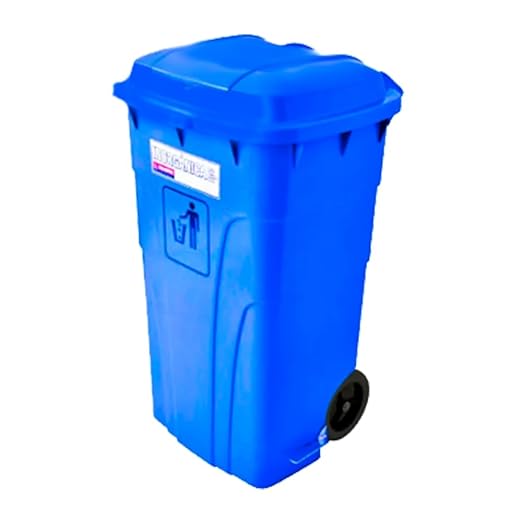 Bote Exterior Móvil, 240l, azul