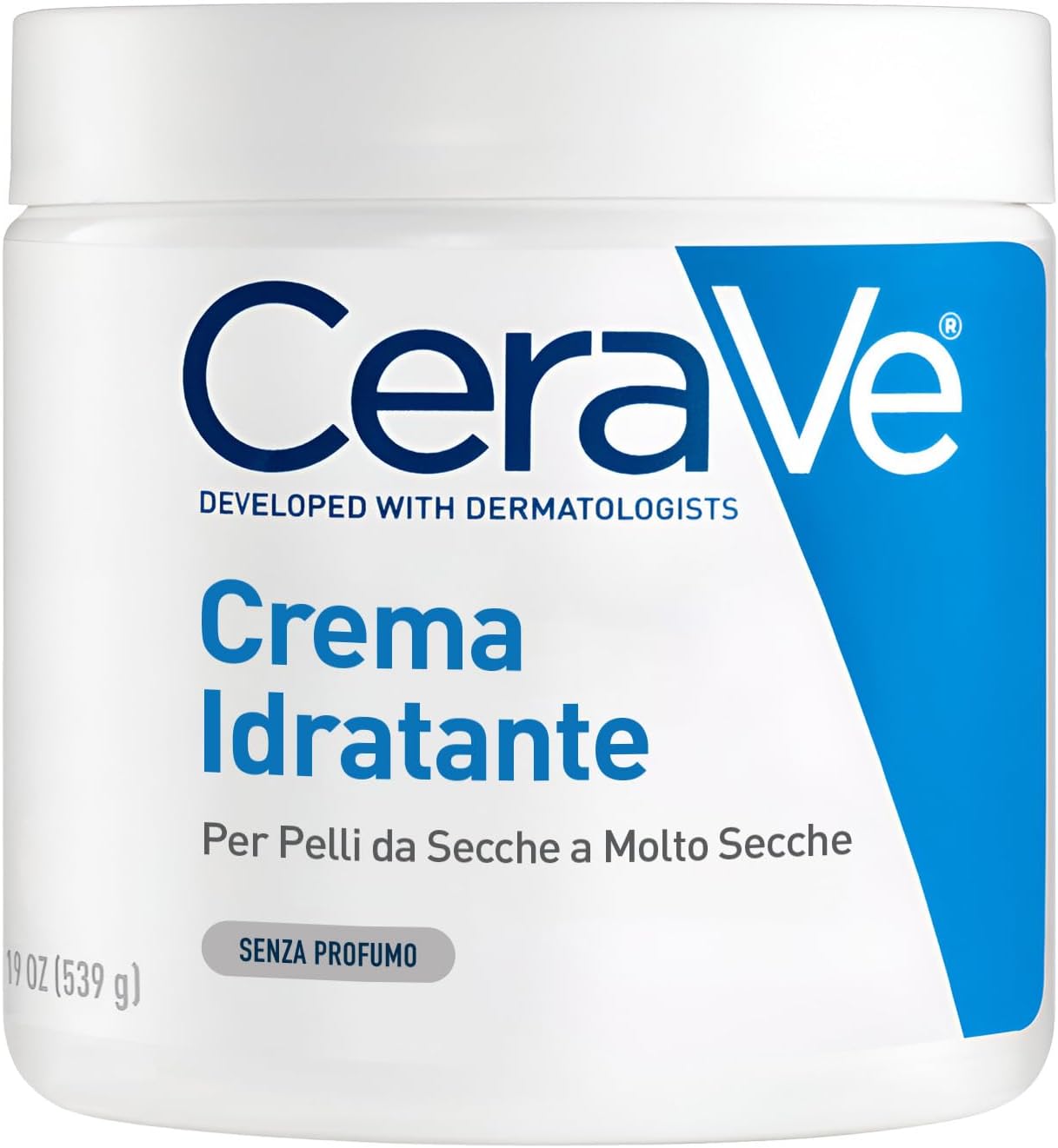 CeraVe Crema Hidratante, 542gr, cara y cuerpo