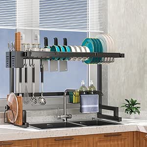 Escurridor de Almacenamiento Grande para Fregadero de Cocina(85cm)