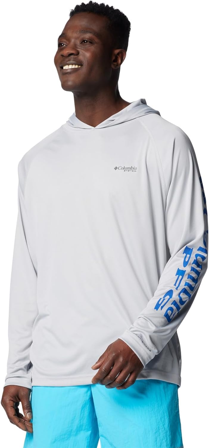 Columbia Men’s Terminal Tackle Hoodie/Cool Grey Logo, XX-Large