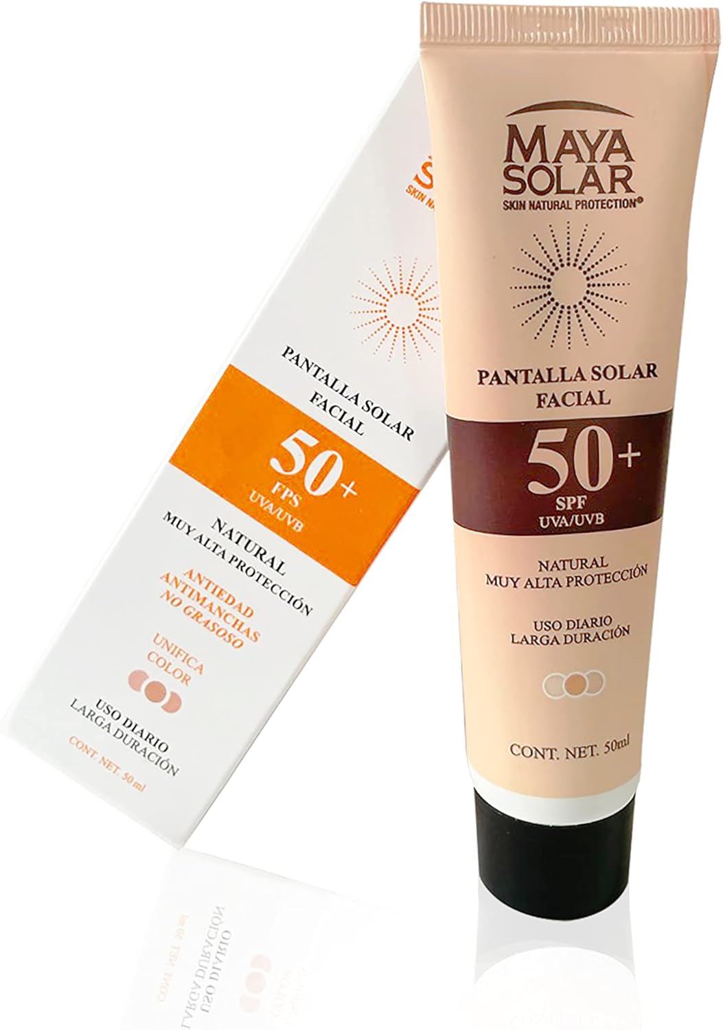 Maya Solar Protector Solar Facial Control De Brillo Fps 50+