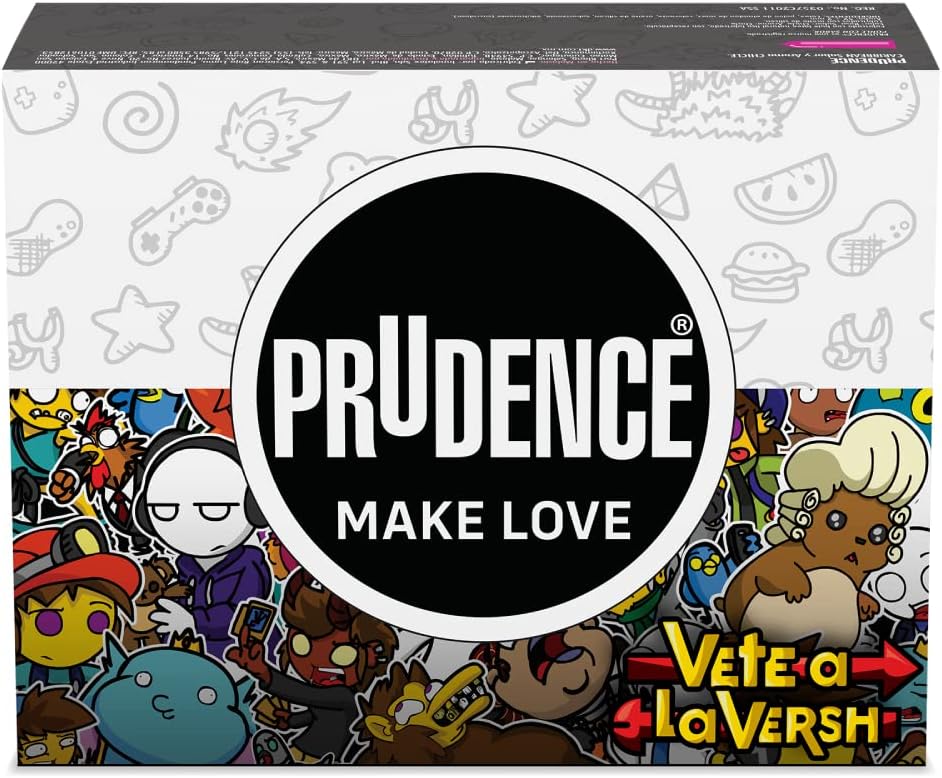 Prudence Edicioón VALV Chicle, Paquete con 12 cajas con 5 condones cada una