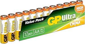 GP Pilas AA Ultra LR6 – Paquete de 12
