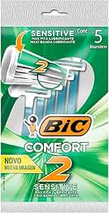 Rasurador de Dos Hojas, Comfort 2 Sensitive, Piel Sensible, 5 piezas