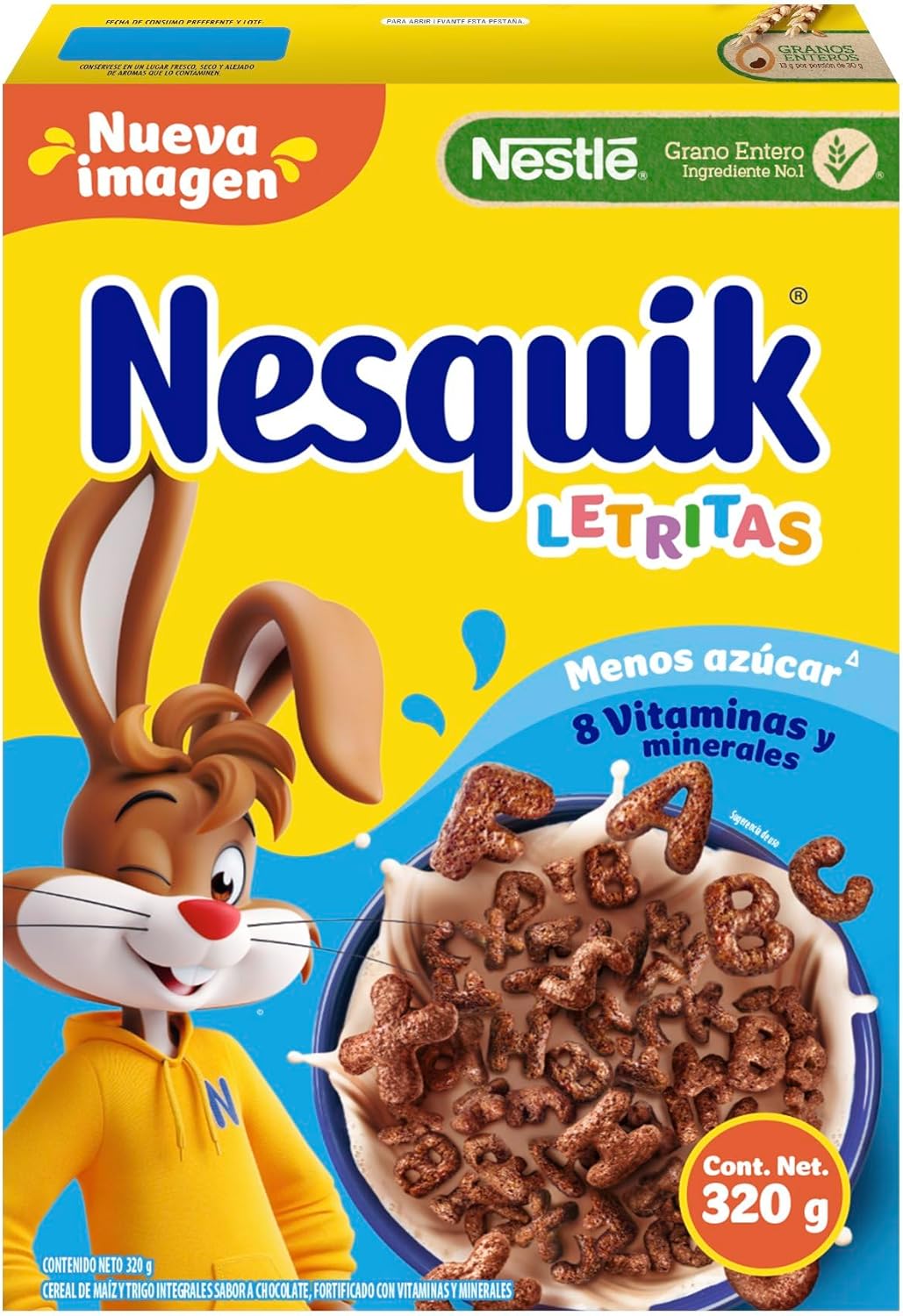 Cereal Nestlé Nesquik Letritas Sabor Chocolate 320g