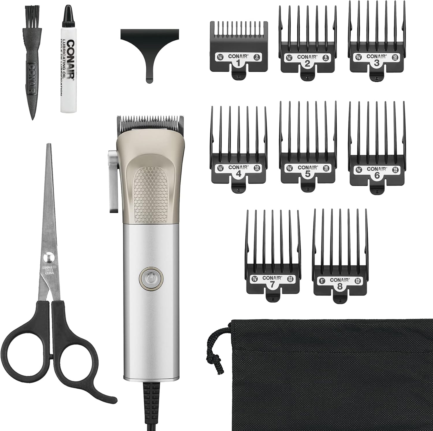 Juego de Peluquería 13 pz Plateado MetalCraft Conair