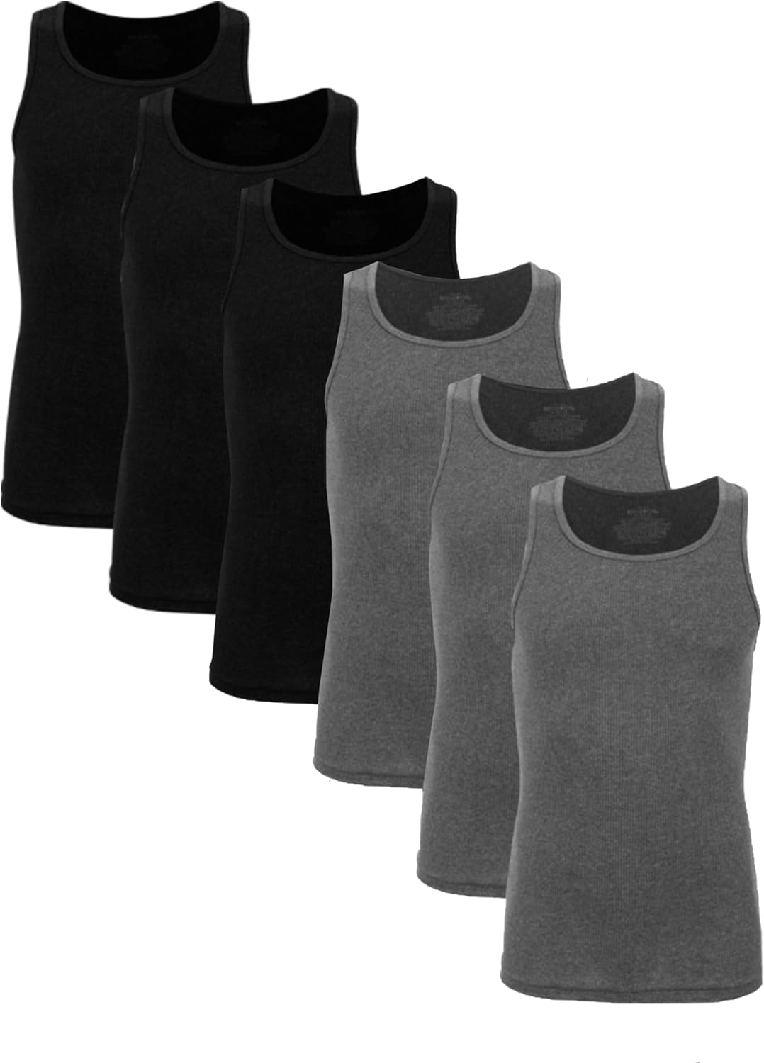 Rinbros Caballero Camiseta atletica, 6 piezas